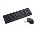 Dell Silent Keyboard and Mouse KM555 - Keyboard and mouse set - wireless - 2.4 GHz, Bluetooth 5.1 - QWERTY - US International - black - with 3 years Advanced Exchange Service