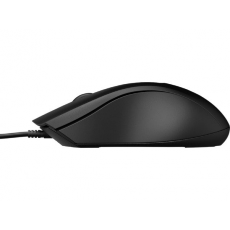 HP 105 - Mouse - right and left-handed - optical - 3 buttons - wired - USB-A - black - Smart Buy - 1