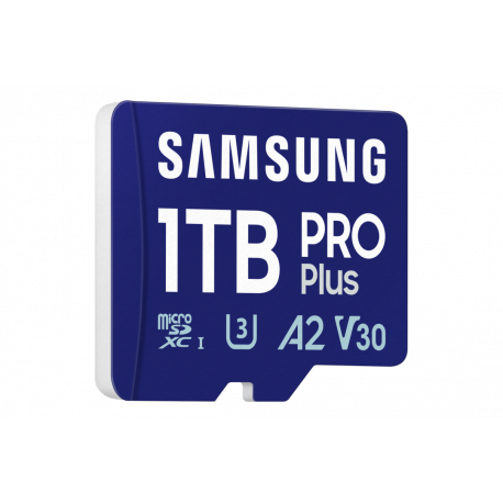 Samsung PRO Plus MB-MD1T0SB - Flash memory card - 1 TB - A2 / Video Class V30 / UHS-I U3 - microSDXC UHS-I - blue - 1