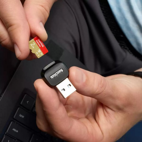 SanDisk Extreme - Flash memory card (microSDHC to SD adapter included) - 2 TB - A2 / Video Class V30 / UHS-I U3 - microSDXC UHS-I - 1