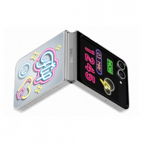 Samsung - Back cover for mobile phone - neon themed - grey - for Galaxy Z Flip6 - 1