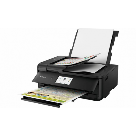Canon PIXMA TS9550A - Multifunction printer - colour - ink-jet - A4 (210 x 297 mm), Legal (216 x 356 mm) (original) - A3 (media) - up to 15 ipm (printing) - 200 sheets - USB 2.0, LAN, Wi-Fi(n) - black - 1