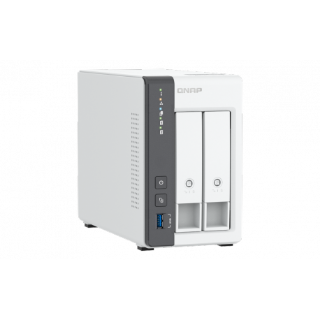 QNAP TS-216G - NAS server - 2 bays - SATA 6Gb / s - RAID JBOD, 0, 1 - RAM 4 GB - 2.5 Gigabit Ethernet - iSCSI support - 3