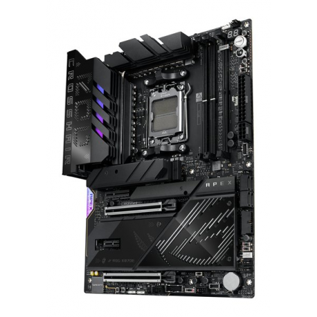 ASUS ROG CROSSHAIR X870E APEX - Motherboard - ATX - Socket AM5 - AMD X870E Chipset - USB4, USB-C 3.2 Gen2, USB 3.2 Gen 2, USB 3.2 Gen 1, USB-C 3.2 Gen 2x2 - Wi-Fi 7, Bluetooth, 5 Gigabit Ethernet - onboard graphics (CPU required) - HD Audio (8-channel) - 1