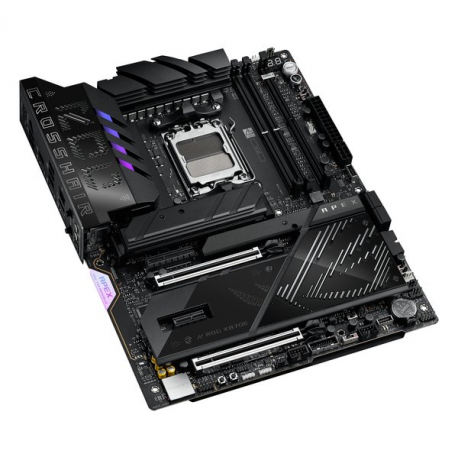 ASUS ROG CROSSHAIR X870E APEX - Motherboard - ATX - Socket AM5 - AMD X870E Chipset - USB4, USB-C 3.2 Gen2, USB 3.2 Gen 2, USB 3.2 Gen 1, USB-C 3.2 Gen 2x2 - Wi-Fi 7, Bluetooth, 5 Gigabit Ethernet - onboard graphics (CPU required) - HD Audio (8-channel) - 3