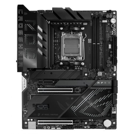 ASUS ROG CROSSHAIR X870E APEX - Motherboard - ATX - Socket AM5 - AMD X870E Chipset - USB4, USB-C 3.2 Gen2, USB 3.2 Gen 2, USB 3.2 Gen 1, USB-C 3.2 Gen 2x2 - Wi-Fi 7, Bluetooth, 5 Gigabit Ethernet - onboard graphics (CPU required) - HD Audio (8-channel) - 17