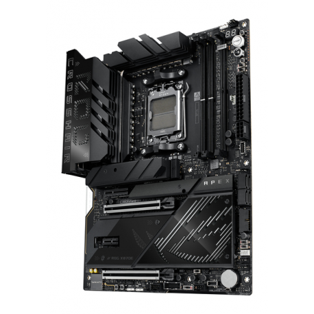ASUS ROG CROSSHAIR X870E APEX - Motherboard - ATX - Socket AM5 - AMD X870E Chipset - USB4, USB-C 3.2 Gen2, USB 3.2 Gen 2, USB 3.2 Gen 1, USB-C 3.2 Gen 2x2 - Wi-Fi 7, Bluetooth, 5 Gigabit Ethernet - onboard graphics (CPU required) - HD Audio (8-channel) - 21