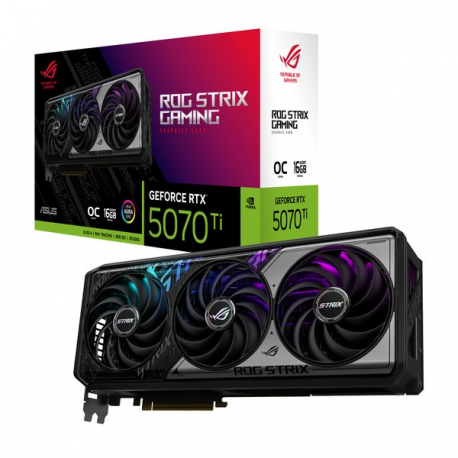 ASUS - OC Edition - graphics card - GeForce RTX 5070 Ti - 16 GB GDDR7 - PCI Express 5.0 - 2 x HDMI, 3 x DisplayPort - 3