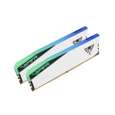 Patriot Viper Elite 5 RGB - DDR5 - kit - 96 GB: 2 x 48 GB - DIMM 288-pin - 3000 MHz  /  PC5-48000 - CL42 - 1.35 V - on-die ECC - white - 3
