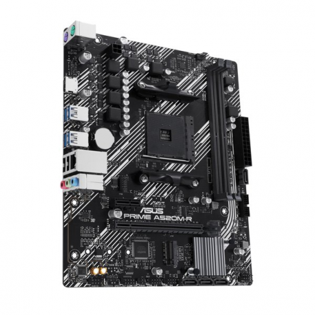 ASUS PRIME A520M-R - Motherboard - micro ATX - Socket AM4 - AMD A520 Chipset - USB 3.2 Gen 1 - Gigabit LAN - onboard graphics (CPU required) - HD Audio (8-channel) - 3