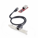 StarTech.com 1-Port 2.5GbE M.2 Network Card, Multi-Gigabit Speeds (2.5G / 1G / 100M / 10M) - NBASE-T (802.3bz), PCIe Ethernet M.2 2280, B / M Key - NIC for SFFs / Desktop PCs, Includes 2ft Cat6 adapter, Full / Low Brackets (MR12GI-NETWORK-CARD) - Network adapter - M.2 2280 (B+M Key) low profile - 10 / 100 / 1000 / 2500Base-T x 1 - red - TAA Compliant