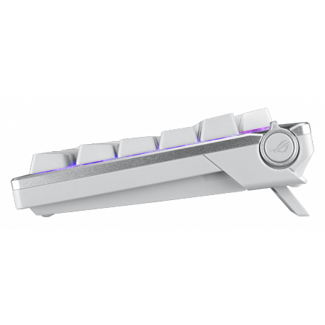 ASUS ROG Azoth - Keyboard - 75%, hot-swappable - with OLED display - backlit - wireless - 2.4 GHz, Bluetooth 5.1, USB 2.0 - key switch: ROG NX - gun metal - 3