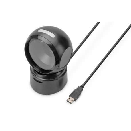 DIGITUS - Barcode scanner - desktop - 2D imager - 200 scan  /  sec - decoded - USB - 0