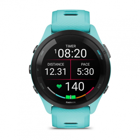 Garmin Forerunner 265 - 46 mm - aqua - smart watch with strap - wrist size: 135-205 mm - display 1.3" - 8 GB - Bluetooth, Wi-Fi, ANT+ - 47 g - 1