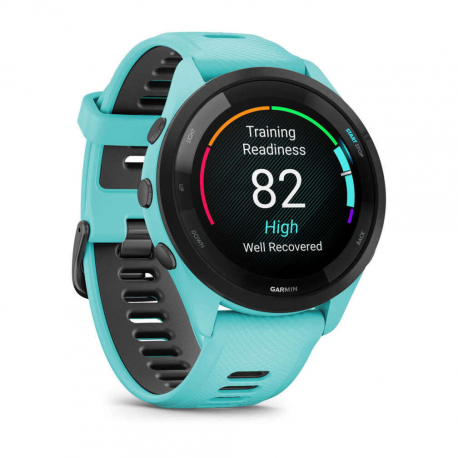 Garmin Forerunner 265 - 46 mm - aqua - smart watch with strap - wrist size: 135-205 mm - display 1.3" - 8 GB - Bluetooth, Wi-Fi, ANT+ - 47 g - 2