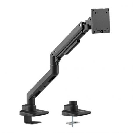 LogiLink - Mounting kit (desk mount) - adjustable arm - for LCD display /  curved LCD display - gas spring - plastic, aluminium, steel - black - screen size: 17"-49" - 0