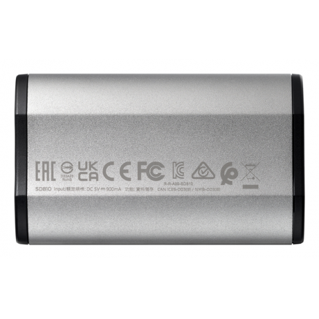 ADATA SD810 - SSD - 4 TB - external (portable) - USB 3.2 Gen 2x2 (USB-C connector) - silver - 3
