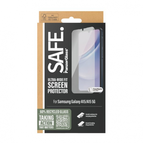 SAFE. by PanzerGlass - Screen protector for mobile phone - glass - clean - 1