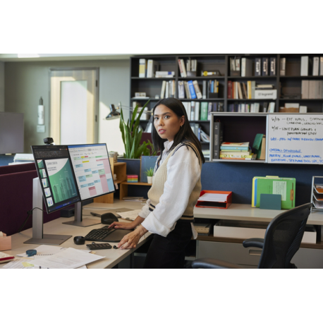 HP 724pn - Series 7 Pro - LED monitor - 24" - 1920 x 1200 WUXGA @ 100 Hz - IPS - 350 cd / m² - 1500:1 - 5 ms - HDMI, DisplayPort - black, silver - 16