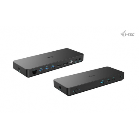 i-Tec - Docking station - USB-C 3.2 Gen 2 / Thunderbolt 3 / Thunderbolt 4 - HDMI, 2 x DP - GigE - 100 Watt - Europe - 1