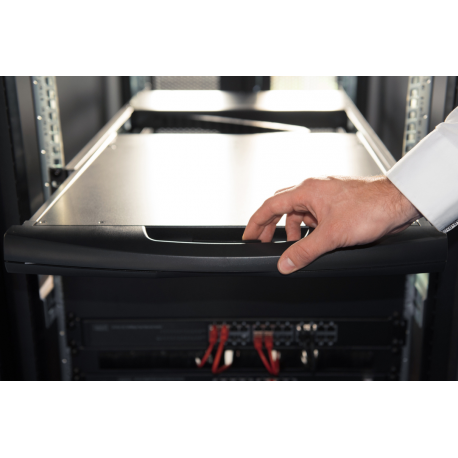 Digitus Professional DS-72211-1US - KVM console with KVM switch - 1 ports - US - 19" - rack-mountable - 1366 x 768 @ 60 Hz - 1000:1 - black, RAL 9005 - 1U - 2