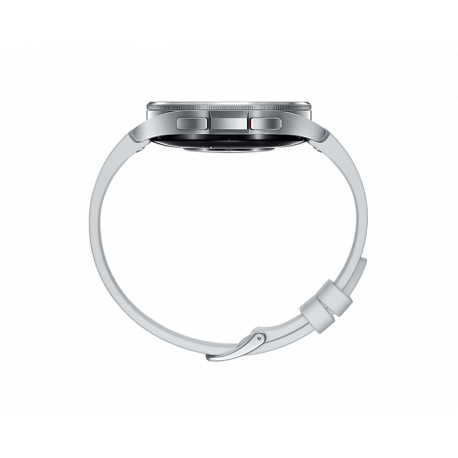 Samsung Galaxy Watch6 Classic - 47 mm - smart watch with band - hybrid eco-leather - silver - band size: M / L - display 1.5" - 16 GB - NFC, Wi-Fi, Bluetooth - 59 g - silver - 4