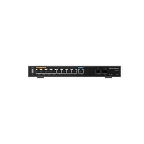 Grandstream GWN7003 - Router - 11-port switch - GigE, 2.5 GigE - rack-mountable, wall-mountable - 1