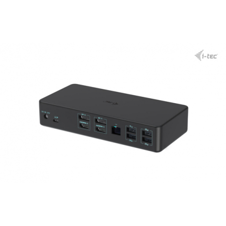 i-Tec - Docking station - for tablet, notebook - USB-C / Thunderbolt 3 / USB 3.0 - 2 x HDMI, 2 x DP - GigE - 100 Watt - Europe - 1