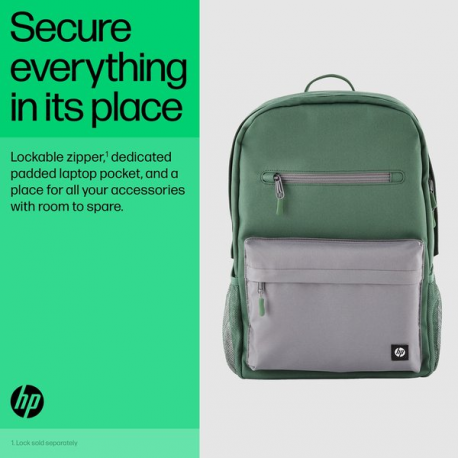 HP - Campus - notebook carrying backpack - 15.6" - blue - 3