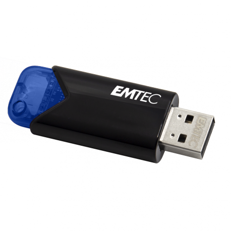 EMTEC B110 Click Easy 3.2 - USB flash drive - 32 GB - USB 3.2 Gen 1 - black, blue - 1