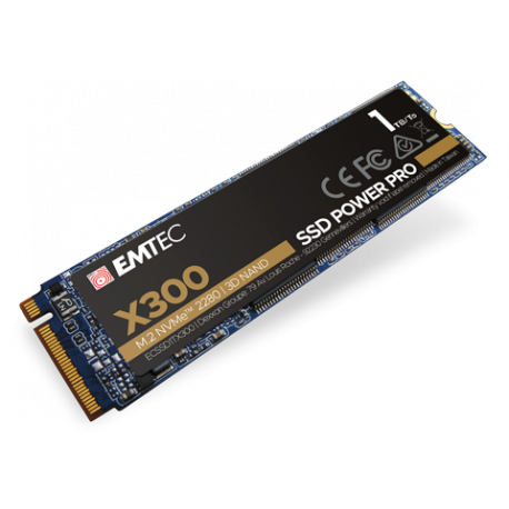 EMTEC Power Pro X300 - SSD - 1 TB - internal - M.2 2280 - PCIe 3.0 x4 (NVMe) - 0