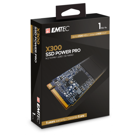 EMTEC Power Pro X300 - SSD - 1 TB - internal - M.2 2280 - PCIe 3.0 x4 (NVMe) - 1