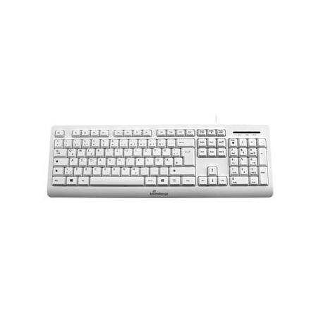MediaRange MROS110 - Keyboard - USB - QWERTZ - German / Austrian / Swiss - white - 0
