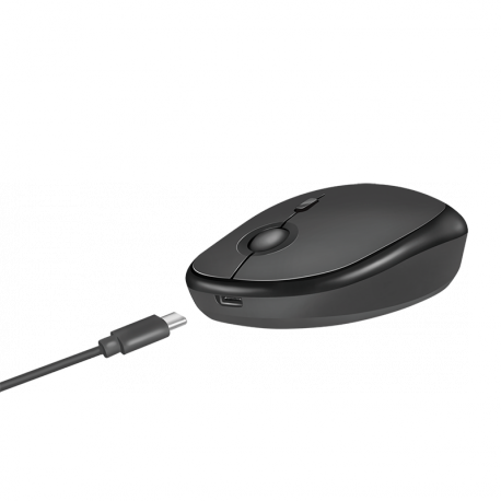 LogiLink - Mouse - optical - wireless - 2.4 GHz, Bluetooth 4.0 - USB wireless receiver - black - 4