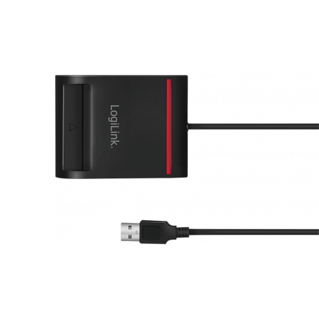 LogiLink - SMART card reader - USB 2.0 - black - 2