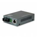 LevelOne FVT-1105 - Fibre media converter - 100Mb LAN - 10Base-T, 100Base-FX, 100Base-TX - RJ-45 / SC single-mode - up to 80 km - 1310 nm