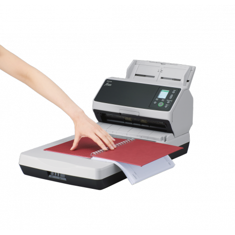 Fujitsu fi-8270 - Document scanner - flatbed: CCD / ADF: dual CIS - Duplex - 216 x 355.6 mm - 600 dpi x 600 dpi - up to 70 ppm (mono) / up to 70 ppm (colour) - ADF (100 sheets) - up to 10000 scans per day - Gigabit LAN, USB 3.2 Gen 1 - 2