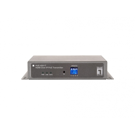 LevelOne HVE-6501T HDMI over IP PoE Transmitter - Video extender - transmitter - GigE - 100Base-TX, 1000Base-T - for LevelOne GEP-2450 - 3