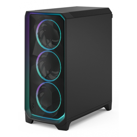 Fractal Design Meshify 3 Ambience Pro RGB - Tower - extended ATX - no power supply (ATX) - black TG light tint - USB / Audio - 10