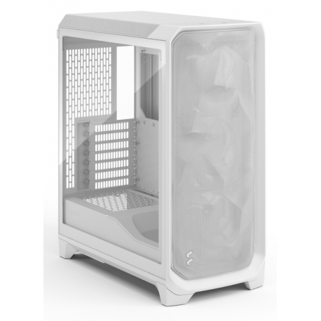 Fractal Design Meshify 3 - Tower - extended ATX - no power supply (ATX) - white TG clear tint - USB / Audio - 12