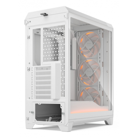 Fractal Design Meshify 3 Ambience Pro - Tower - extended ATX - no power supply (ATX) - white TG clear tint - USB / Audio - 10