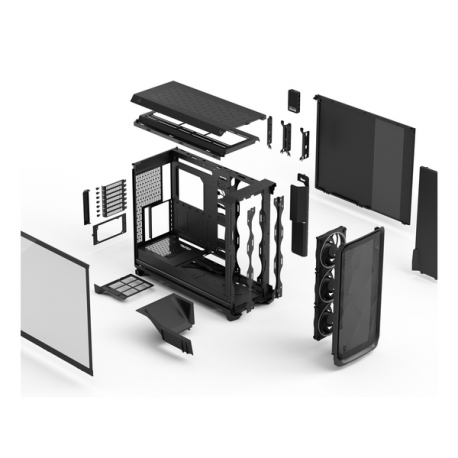 Fractal Design Meshify 3 XL Ambience Pro RGB - Tower - extended ATX - no power supply (ATX) - black TG light tint - USB / Audio - 11