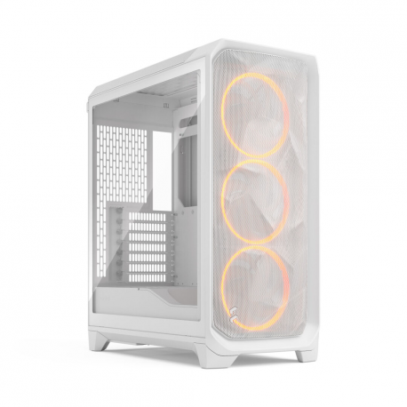 Fractal Design Meshify 3 RGB - Tower - extended ATX - no power supply (ATX) - white TG clear tint - USB / Audio - 0