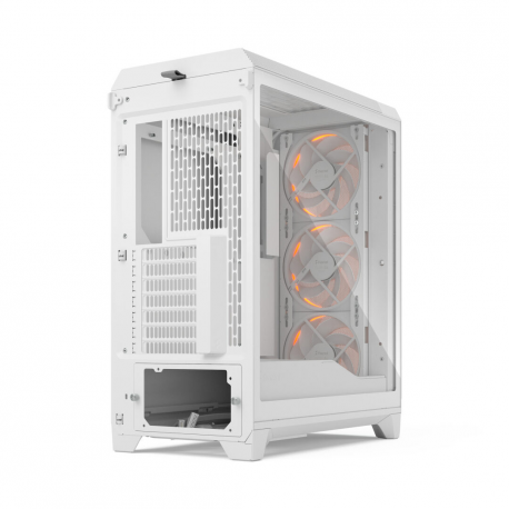 Fractal Design Meshify 3 RGB - Tower - extended ATX - no power supply (ATX) - white TG clear tint - USB / Audio - 9