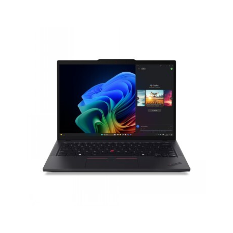 Lenovo ThinkPad T14 Gen 6 21QG - 180-degree hinge design - Intel Core Ultra 7 - 258V / up to 4.8 GHz - Win 11 Pro - Intel Arc Graphics 140V - 32 GB RAM - 1 TB SSD Performance, NVMe, TCG Opal Encryption 2 - 14" IPS 1920 x 1200 - Gigabit Ethernet - Wi-Fi 7, Bluetooth - 5G upgradable - black - kbd: Nordic (Danish/Finnish/Norwegian/Swedish) - with 3 Years Lenovo Premier Support, CO2 Offset 0.5 ton (2nd Gen) - 0