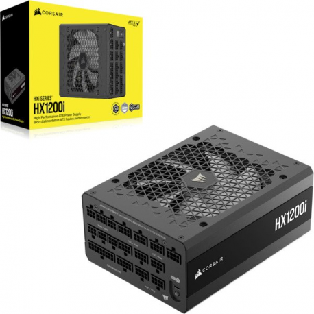 CORSAIR HXi Series HX1200i - Power supply (internal) - fully modular, ultra-low noise - ATX12V 3.1/ EPS12V - 80 PLUS Platinum - Cybenetics Platinum - AC 100-240 V - 1200 Watt - Europe - 2