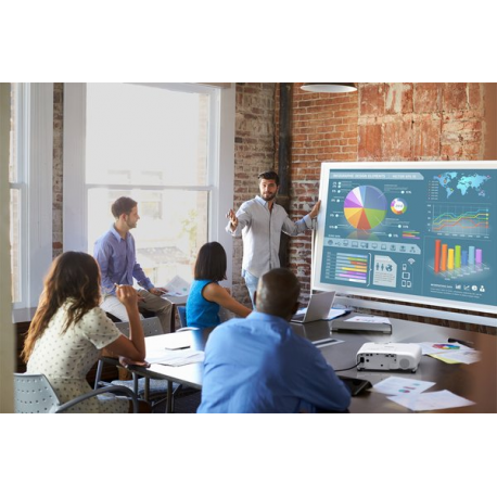 Epson EB-W53 - 3LCD projector - portable - 4000 lumens (white) - 4000 lumens (colour) - WXGA (1280 x 800) - 16:10 - white - 3