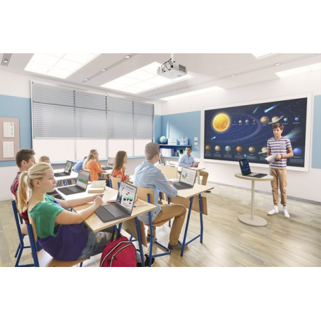 Epson EB-W55 - 3LCD projector - portable - 4000 lumens (white) - 4000 lumens (colour) - WXGA (1280 x 800) - 16:10 - 802.11n wireless / Miracast - white - 2