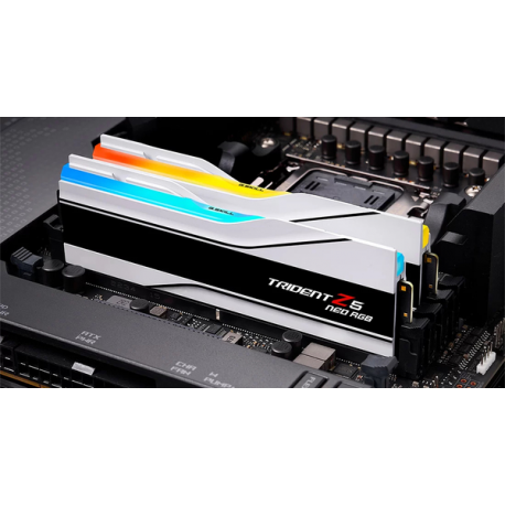 G.Skill Trident Z5 Neo RGB - DDR5 - kit - 64 GB: 2 x 32 GB - DIMM 288-pin - 6000 MT / s / PC5-48000 - CL30 - 1.4 V - unbuffered - non-ECC - white - 1