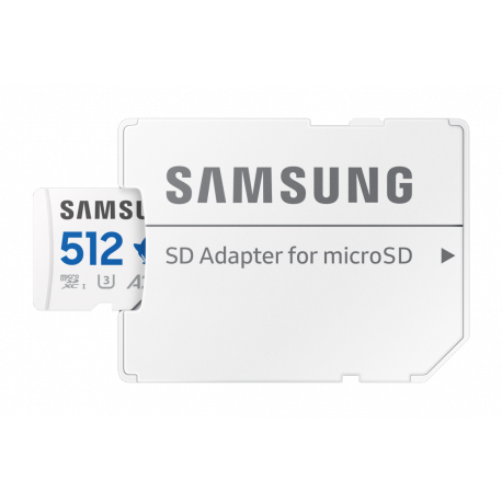 Samsung PRO Plus MB-MD512SA - Sonic the Hedgehog flash memory card (microSDXC to SD adapter included) - 512 GB - A2 / Video Class V30 / UHS-I U3 - microSDXC UHS-I - white - 4